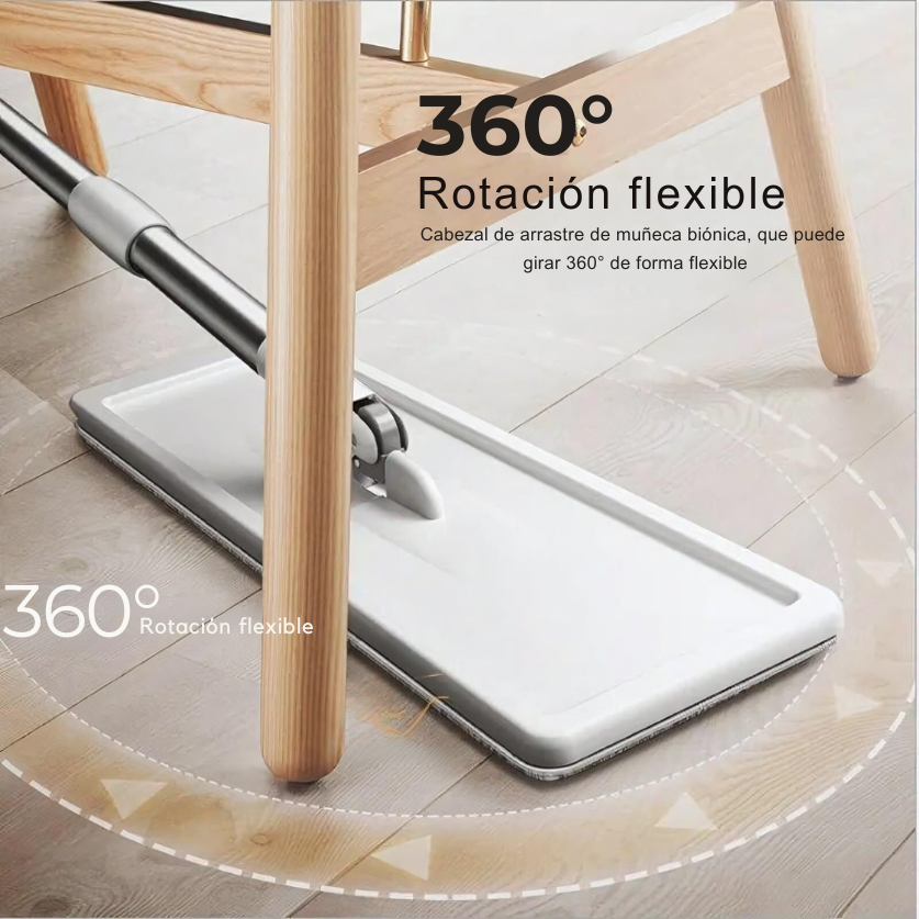 Mopa Fregona con Cubo Inteligente 7L + 5 Recambios Gratis